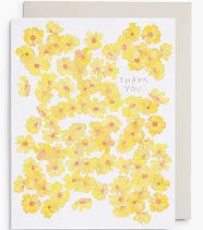 yellow flowers card