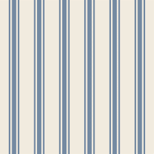 Cornflower Blue Linen Stripe Cocktail Napkin