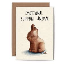 Emo Support Animal Card