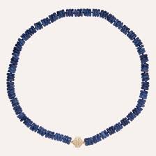Kyanite 8mm Rondelle Mini Necklace