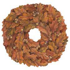 Die Cut Autumn Wreath Placemat