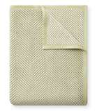 Harborview Herringbone Garden Green Blanket: Original