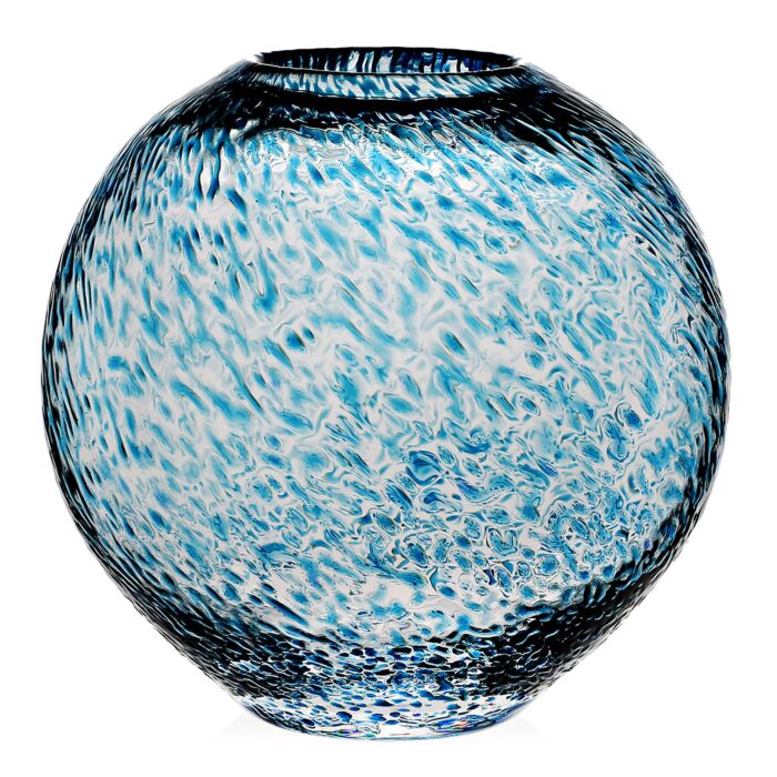 Florence Globe Vase Aqua 9"