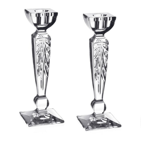 Iris Pair of Candlesticks 8"