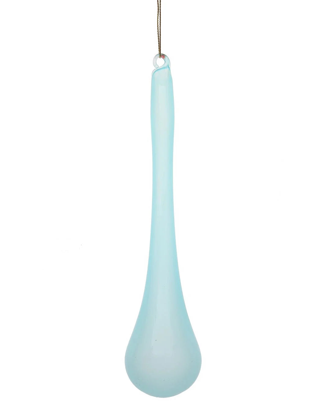 Jim Marvin Turquoise Teardrop Bubblegum Glass Ornaments