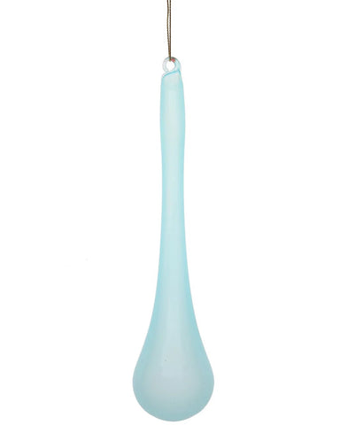 Jim Marvin Turquoise Teardrop Bubblegum Glass Ornaments