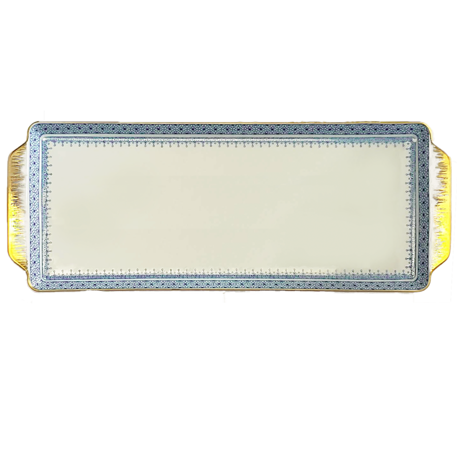 Cornflower Lace Sandwich Tray