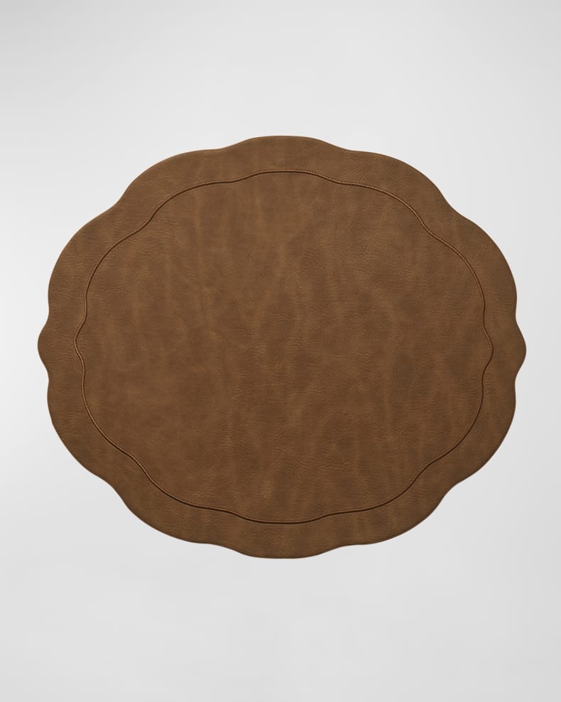 Brown Tailored Placemat S/4
