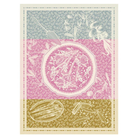 Tea towel Tarte Printanière-Pink