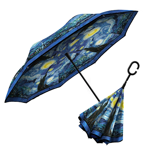 Reverse Umbrella-Van Gogh Starry Night