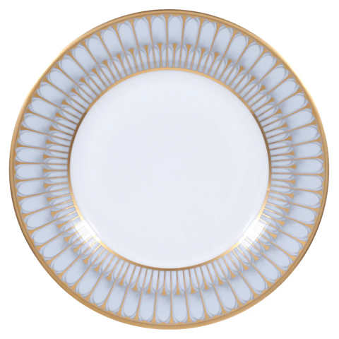 Arcades Grey & Gold Dessert Plate