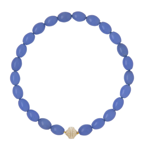 Helen Blue Czech Glass Necklace