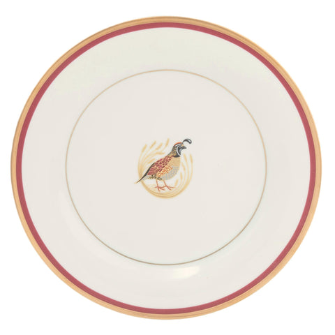 Charlotte Moss Quail Motif Bread Plate