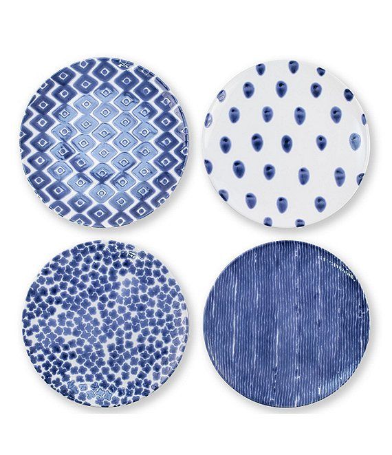 Santorini Assorted Dinner Plates-Set of 4
