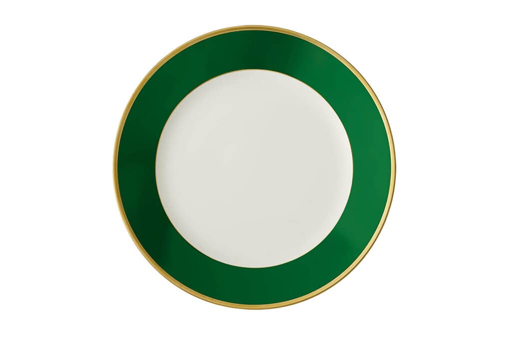 Arc En Ciel Empire Green Dessert Plate