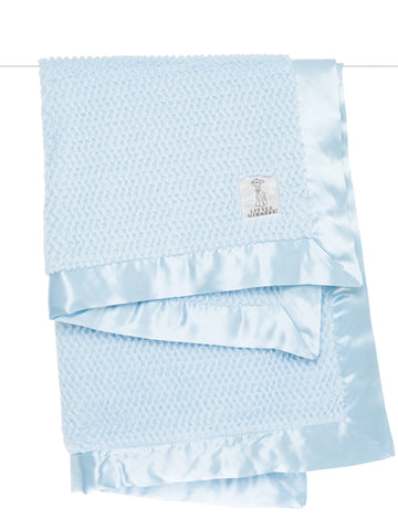 Luxe Twist Baby Blanket-Blue