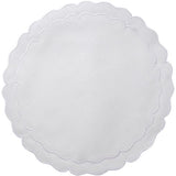 Linho Scalloped Round Placemat, set of 4