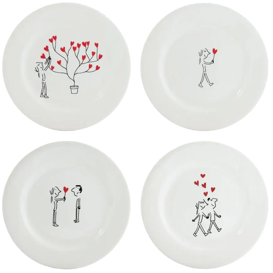 Les Amoureux Canape Plates