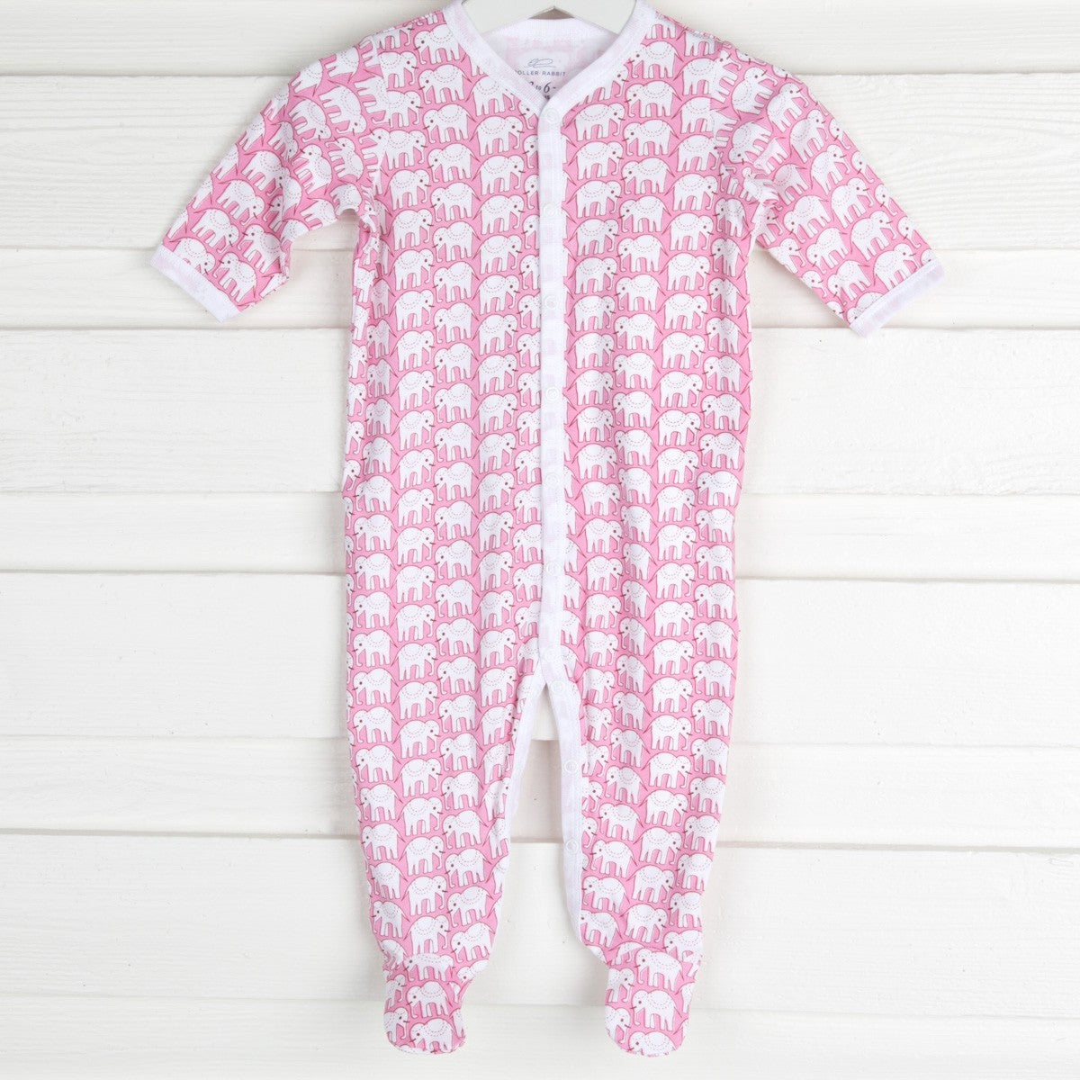 Infant Hathi Footie Pajamas-Pink