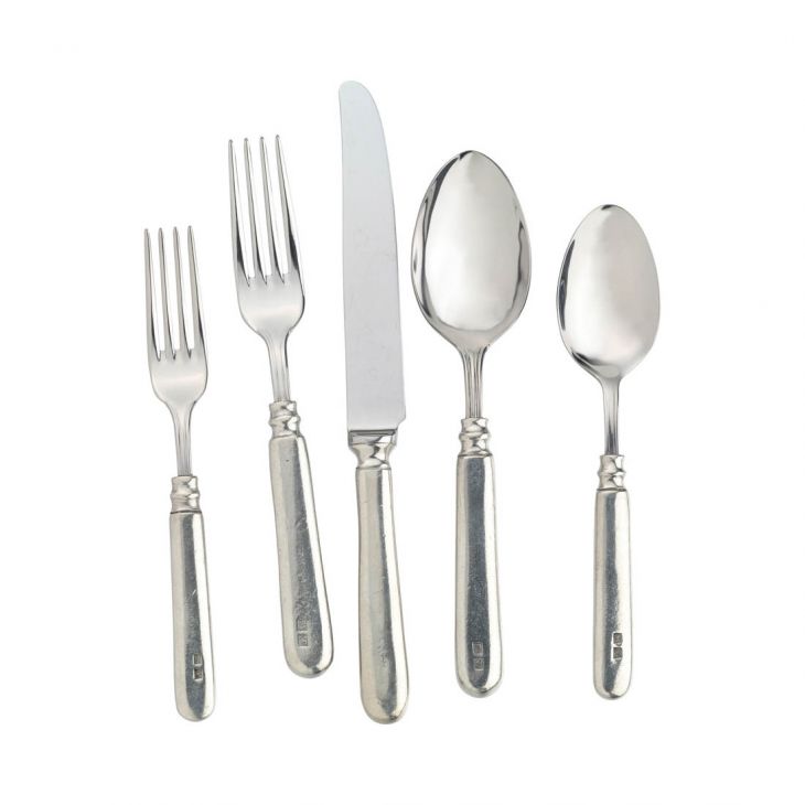 Inglese Pewter 5pc Place Setting