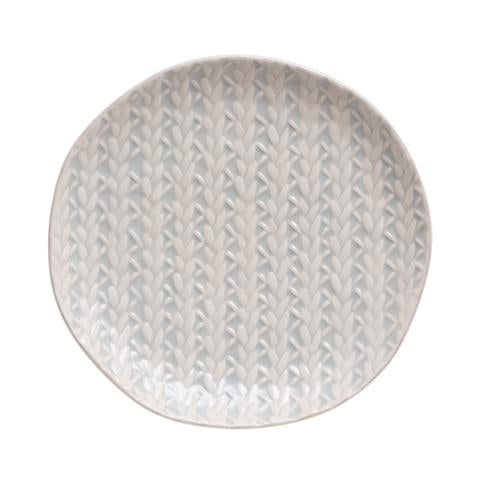 Cantaria Cable Weave Salad Plate-Sheer Blue
