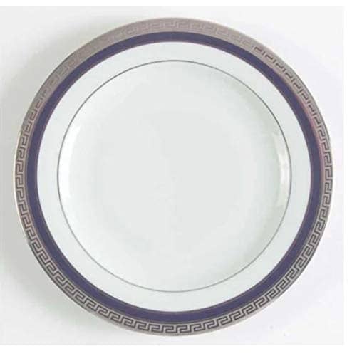 Athos Blue Platinum Bread Plate