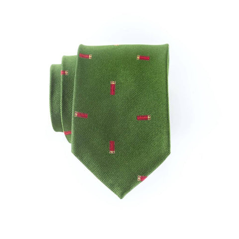 Green Shells Woven Tie