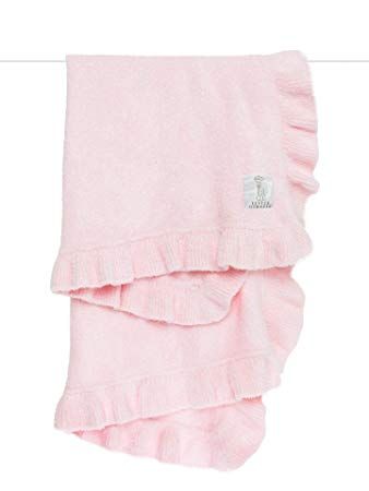 Dolce Ruffle Baby Blanket, Pink