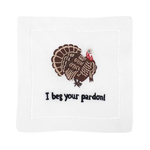 I Beg Your Pardon! Set of 4 Cocktail Napkins