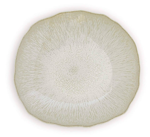 Plume Perle Dinner Plate, Extra Large