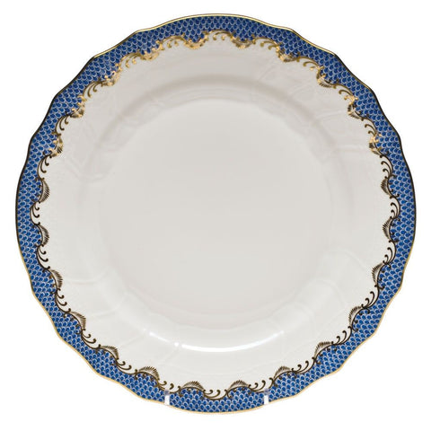 Blue Fish Scale Dinner Plate