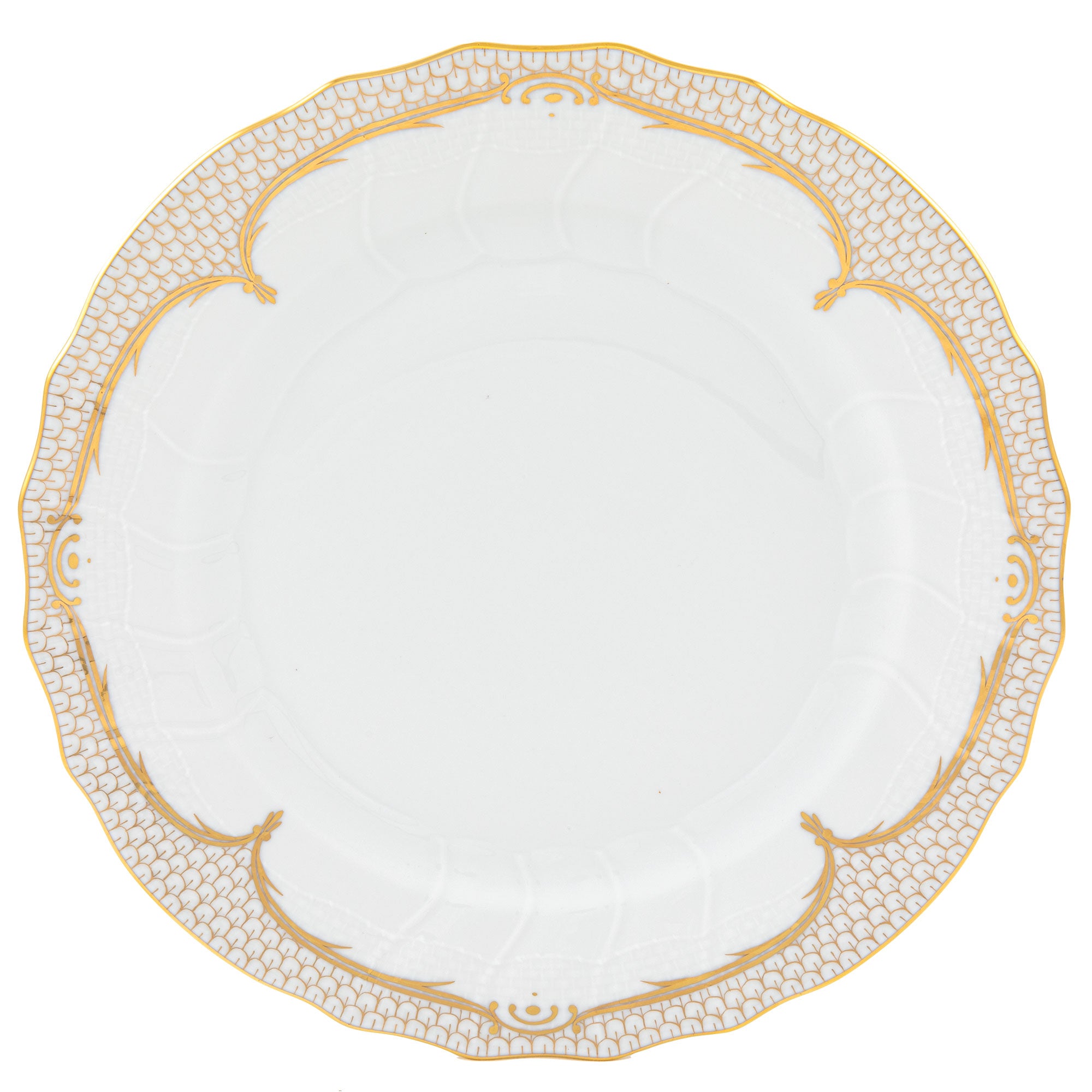 Golden Elegance Dinner Plate