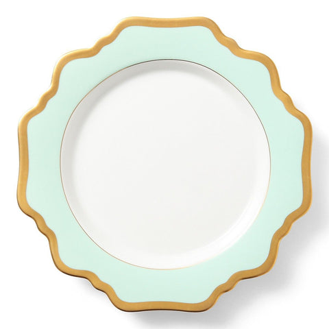 Natural shades of green, blue, violet, and yellow are brought to life with 24-karat gold accents. Each piece of Anna Weatherley china is a true work of art, with details hand-painted by Hungarian artisans who were individually trained by Anna herself.