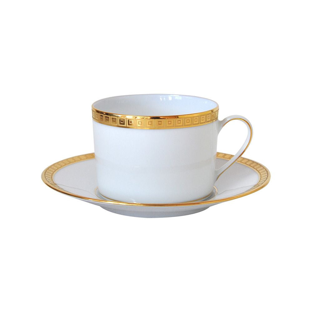 Athena Gold Tea Cup & Saucer