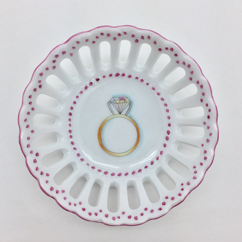 Engagement Ring Dish - Pink