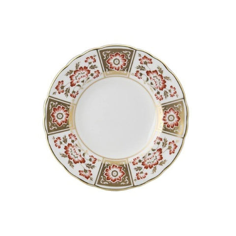 Derby Panel Red Dinner Plate