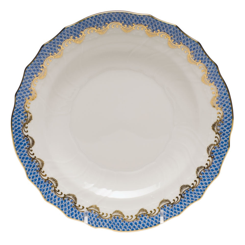 Blue Fish Scale Salad Plate