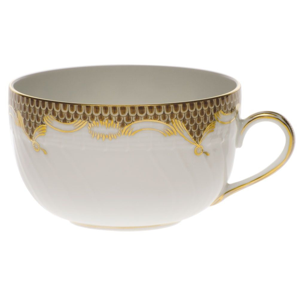Brown Fish Scale Canton Cup