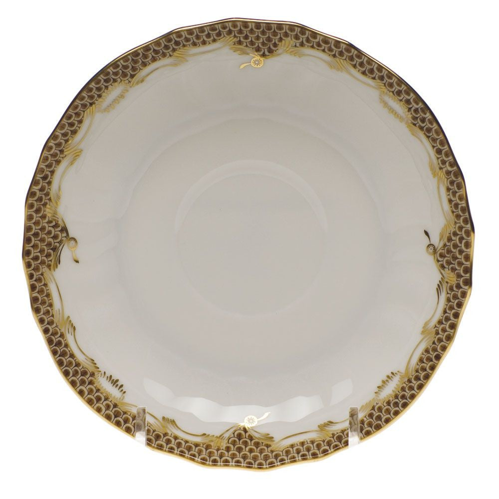 Brown Fish Scale Saucer