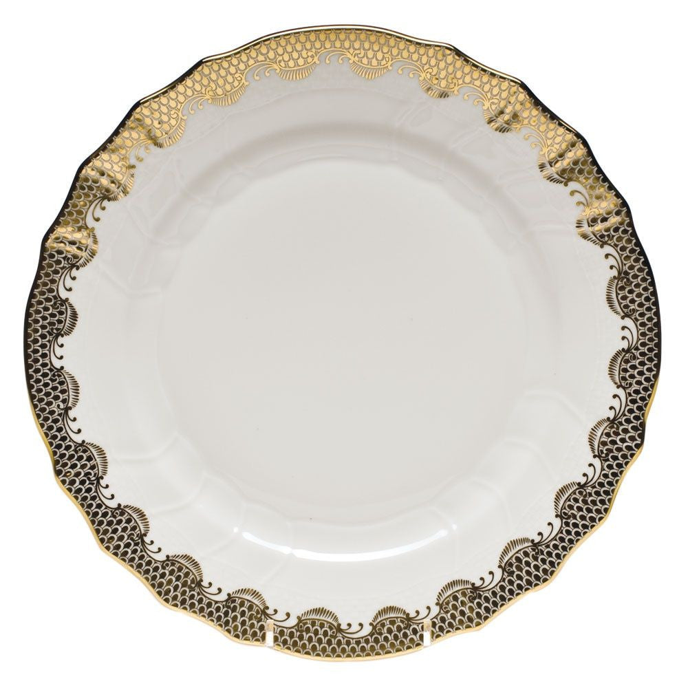 Gold Fish Scale Dinner Plate