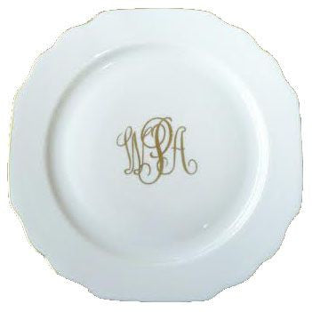 Georgian Gold Monogrammed Salad Plate