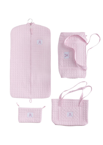 Ballet Quilted Luggage-Pink
