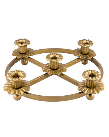 Gold Ring Taper Candle Holder