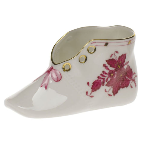 Pink Chinese Bouquet Baby Shoe