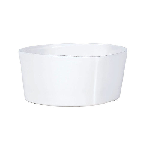 Lastra White Stacking Cereal Bowl