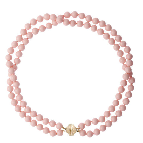 Victoire 8mm Pink Necklace