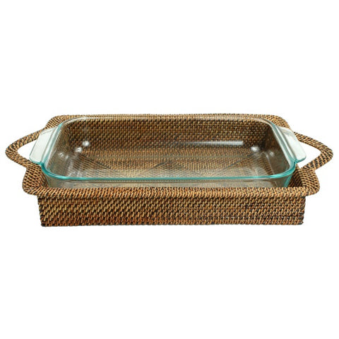 Rectangular Casserole Basket with Baking Dish