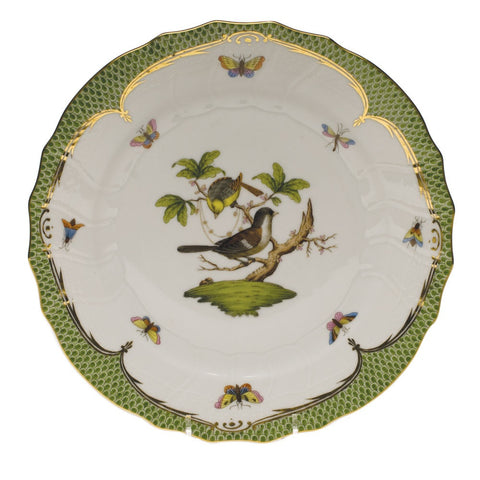 Rothschild Bird Green Border Dinner Plate