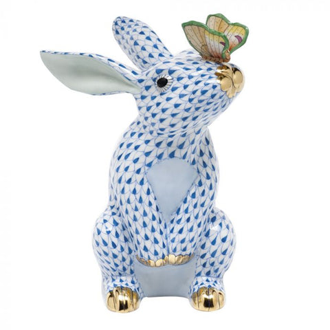 Bunny With Butterfly - Blue