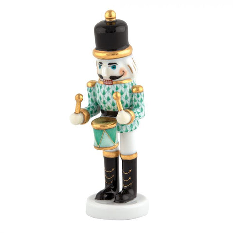 Green Nutcracker Drummer Figurine